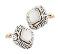 DIKACA 2 Pièces Boucles Oreilles Femmes Chunky Naturelle Boucles Baroques Originales Légères et Confortables Accessoires de Mode Vintage pour Style Statement