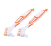 DIKACA 2 Pièces Brosse de Nettoyage décapant pour Aquarium réservoir Nettoyeur Brosse à Boue Carapace de Tortue à gratter pour Tortue Accessoires en Gecko à Plastique