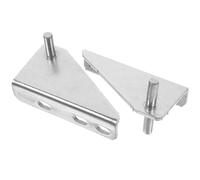 DIKACA 2 pièces Charnières Acier Inoxydable pour Congélateur Kit de de Porte Montage Facile pour Réparation Porte Réfrigérateur Accessoires Durables et Antirouille