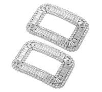 DIKACA 2 Pièces Clips de Chaussures Décoratifs Cristaux Accessoires Détachables pour Talons Hauts Embellissements Étincelants pour Mariages et Soirées Élégantes