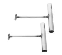 DIKACA 2 pièces Crochet T Acier pour Levage Robuste de Couvercles de Regard Poignée Ergonomique Antidérapante Outil Portable Multifonction pour Travail Utilitaire