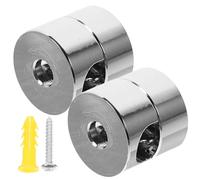 DIKACA 2 pièces Crochets Swag Aluminium pour Suspension Luminaire Lot de Chrome Fixation pour Câbles et Lampes Au Plafond Accessoires Polyvalents pour Éclairage Intérieur