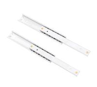 DIKACA 2 Pièces Glissières Miniatures Doubles pour Meubles Rail Coulissant Aluminium Robuste Extension Lisse et Silencieuse Lot de Usage Cuisine et Armoire