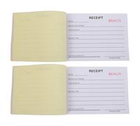 DIKACA 2 Pièces Lot de 2 Carnets de Reçus Factures pour Petites Entreprises 3 Volets A6 14,6 X 10,5 CM Papier Carbone Numéroté Bloc Bons de Commande Gestion Commerciale Professionnelle