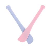 DIKACA 2 Pièces Lot de 2 Cuillères Doseuses à Long Manche pour Alimentation Chat et Chien, Ouvre-boîte Intégré, Plastique Solide Bleu et Rose, Outil Pratique pour Nourrir Animaux la
