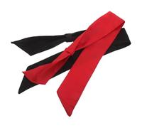 DIKACA 2 Pièces Lot de 2 Foulards de Chef en Coton Respirant, Cravates Cuisine Unisexes Rouges et Noires, Accessoires Cuisine Professionnels pour Restaurant, Barbecue et Service Hôtelier