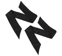 DIKACA 2 Pièces Lot de 2 Foulards de Chef Noirs en Tissu Souple, Accessoires Professionnels Cuisine et Restauration, Écharpes de Travail Ajustables pour Hommes et Femmes, pour Uniformes