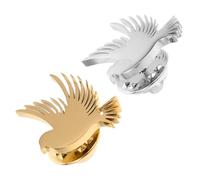 DIKACA 2 Pièces Men S Peace Dove Lapel Pin Stainless Steel Suit Brooch Wedding Groom Accessory Animal Badge For Formal Suits