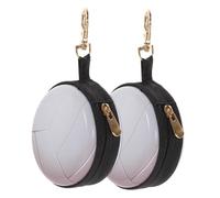 DIKACA 2 Pièces Mini Wallet Tinplate Coin Purse Ball Pattern Change Purses for Practical Storage Case