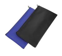 DIKACA 2 Pièces Pochette de Rangement pour Documents Cuir PU Étanche et Réutilisable Organiseur de Reçus et Porte-monnaie pour Billets Sac Pratique pour Bureau et Voyage