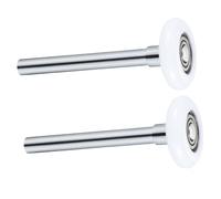 DIKACA 2 pièces Roulette de Porte de Garage Nylon Renforcé avec Tige Galet Silencieux et Remplacement Facile pour Portes Coulissantes Résidentielle et Commerciale Lot