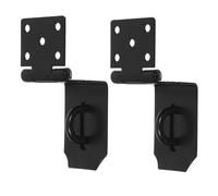 DIKACA 2 Pièces Stainless Steel Right Angle Door Hasp Lock Padlock Compatible Weatherproof Latch For Barn Garage Warehouse Privacy And Security