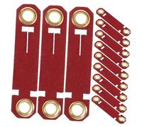 DIKACA 20 Pièces Lot de 20 Bagues à Pattes d'oiseaux Rouges Taille 9 en Matériau Doux Peau, Anneaux d'Identification Réutilisables pour Perroquets, Poulets et Poussins Accessoires de