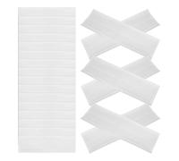 DIKACA 20 Pochettes Adhésives Porte-languette en Pvc Transparent 11 X 3 Cm, Manchons à Onglets pour Dossiers, Étiquettes de Classement Auto-adhésives pour Organisation de Bureau