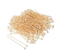 DIKACA 200 Bâtonnets en Bois à Extrémité Arrondie 15 CM pour Cake Pops Sucettes et Mélanges de Bonbons Lot de 200 Pièces Accessoires Polyvalents pour Fêtes et Desserts Réutilisable