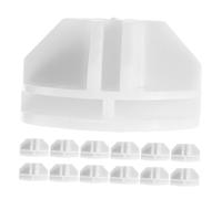 DIKACA 25 pièces Connecteurs Cube Fil Métallique Blancs Fixations DIY pour Organiseur Placard Raccords Stables pour Meuble Rangement Grille Fil Compatible Systèmes Cube Rangement