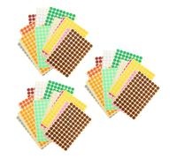 DIKACA 3 Ensembles Lot de Autocollants Colorés Étiquettes Adhésives Repositionnables Multicolores Points Décoratifs Étanches pour Bureau École et Loisirs Créatifs