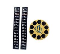 DIKACA 3 Pièces Thermomètre pour Aquarium Patch Accessoires de Thermomètre pour Poissons Compact et Facile à Installer Durable pour Réservoir Douce