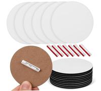 DIKACA 30 Pièces Badges Ronds Personnalisables pour Événements Pins Vides à Sublimer pour Créations Diy Badges Élégants pour Conférences et Activités Professionnelles