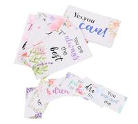 DIKACA 30 Pièces Lot de Cartes D Encouragement Anglais pour Employés et Étudiants Cartes Colorées de Citations Inspirantes pour Motivation Quotidienne et Soutien Positif