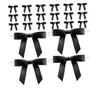 DIKACA 30 pièces Noeuds Polyester pour Verres à Vin Marque-verres Originaux pour Mariages Fêtes et Événements Sociaux Accessoires de Boissons pour Identification Facile et Décoration