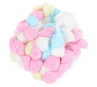 DIKACA 300 pièces Boules de Coton Colorées pour Hamsters Ouate de Coton Dégraissée pour Accessoires et Literie Animaux Chaleur et Confort Hivernal pour Petits Animaux
