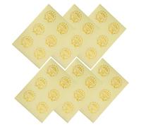 DIKACA 36 Autocollants Ronds Dorés à la Feuille D’Or pour Certificats et Diplômes - Sceaux Adhésifs de Récompense Scolaire et Professionnelle - Autocollants Décoratifs D’Excellence pour