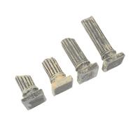 DIKACA 4 Colonnes Décoratives en Résine pour Aquarium Décoration Romaine Antique pour Poissons Betta, Ruines Artificielles Résistantes la Décoloration, Décor D’Aquarium Sûr