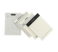 DIKACA 4 pièces Bloc-notes Autocollants Transparents Pet Papiers Adhésifs Réutilisables pour Notes Messages et Organisation Au Bureau École et Maison