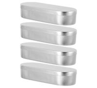 DIKACA 4 Pièces Boîte en Aluminium Portable pour Instruments de Laboratoire avec Couvercle, Performance D'étanchéité Optimale, pour Environnement de Recherche