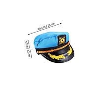 DIKACA 4 Pièces Chapeau Marin de Capitaine Cosplay pour Femme Lot de Colorées et Confortable pour Fête et Photo Prop