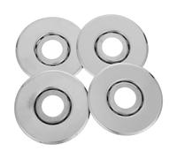 DIKACA 4 Pièces Lot de 4 Rosaces de Tête d'Arrosage Dn20 Argentées, Garniture de Sprinkler Incendie Résistante à la Chaleur, Plaque de Recouvrement Encastrée pour Plafonds Résidentiels et