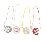 DIKACA 4 Pièces Mini Daisy Crossbody Bag for Small Zippered Shoulder Purse with Flower Design Lightweight Handbag for Birthdays Travel and Everyday Use