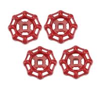 DIKACA 4 pièces Poignée de Vanne Fonte Robuste Volant Manuel pour Robinet Arrêt et Vanne à Bille Poignée Carrée Remplacement Pratique