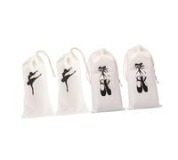 DIKACA 4 pièces Sac Danse Classique Fille Sac à Cordon pour Chaussures de Ballet et Multifonction pour Danseuses Espace pour Chaussures et Accessoires