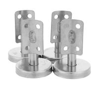 DIKACA 4 Pièces Supports de Main Courante Escalier en Acier Inoxydable, Lot de 4 Pièces, Plaque de Fixation Murale Droite 60 MM, Quincaillerie Robuste pour Rambarde de Couloir, Usage