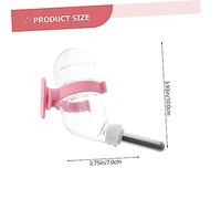 DIKACA 4pièces Abreuvoir Automatique pour Hamster Lot de Biberons pour Animaux Accessoires pour Cage Récipient à Eau Transparent