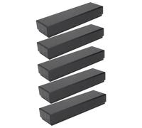 DIKACA 5 pièces Boîte Vide pour Stylo et Marque-Pages Coffret Rangement Papeterie avec Mousse de Fixation pour Stylo Design Simple et Créatif Boîte Rectangulaire Noire