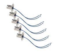 DIKACA 5 Pièces Douille D'ampoule B15 en Métal avec Fil, Support de Lampe Fixe pour Ampoules Baïonnette, Compatible pour Remplacement Éclairage Camion et Usage Automobile