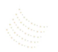 DIKACA 5 Pièces Guirlande Marguerite Bannière Fleurie Suspendue Décoration Fête Danniversaire et Shower Accessoire Intérieur Extérieur pour Mur et Table
