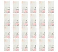 DIKACA 50 Pièces Enveloppes Vintage à Motif Lotus Chinois Enveloppes Invitation Mariage Élégantes Papier Papeterie Rétro pour Cartes et Invitations