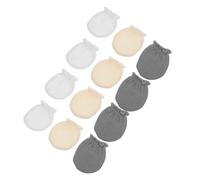DIKACA 6 Paires Moufles Garçon Fille Respirantes et Anti-griffures Élastiques Nés Mois Protège-mains Confortables pour Garçons et Filles