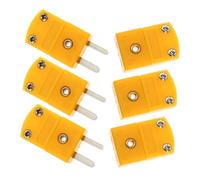 DIKACA 6 pièces Connecteur Thermocouple Type K Adaptateur et Femelle Connexion Filaire Fiable Compatible Instruments K Installation Facile Performance Stable