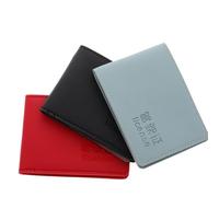 DIKACA 6 Pièces Porte-Carte Grise en Cuir PU 4 Compartiments, Étui Portefeuille Mince et Portable pour Permis de Conduire et Assurance, Protection Sécurisée pour Présents et Usage