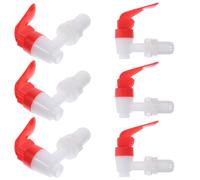 DIKACA 6 pièces Robinet Distributeur Plastique Compatible Distributeur Boissons et Eau Étanche pour Cruche Seau Baril et Refroidisseur