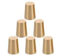 DIKACA 6pièces Présentoir Laiton Rehausseurs de Plateau pour Bois et Laiton Antidérapants pour Boîtes à Bijoux et Planches à Découper