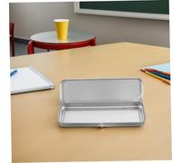 DIKACA 8 Pièces Trousse à Crayons Tôle Rectangulaire Boîte de Rangement Portable Robuste pour Fournitures Scolaires Bureau et Étudiants Design Compact et