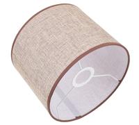 DIKACA Abat-jour Cylindrique Lin Moderne Abat-jour Décoratif Toile de Jute Couvre Lampe de Table Stable et Chaleureux Adapté Salon Chambre Bureau