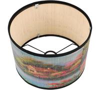 DIKACA Abat-Jour en Bambou Tissé Petit Format Diamètre Intérieur 4 CM Compatible Douille E27 Abat-Jour Vintage pour Plafonnier Accessoire D’Éclairage Décoratif pour Chambre Hôtel