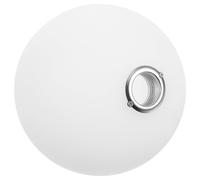 DIKACA Abat-Jour Sphérique 120 MM en Acrylique Blanc Lait Opaque Compatible Douille G9 Abat-Jour de Rechange Suspendre et Plafonnier Accessoire Lumineux pour Salon et Chambre